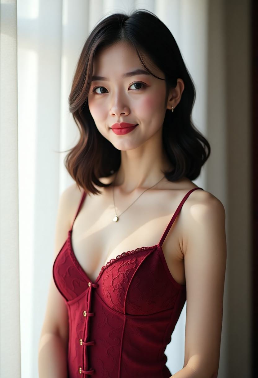 两位角色隔着车窗相望