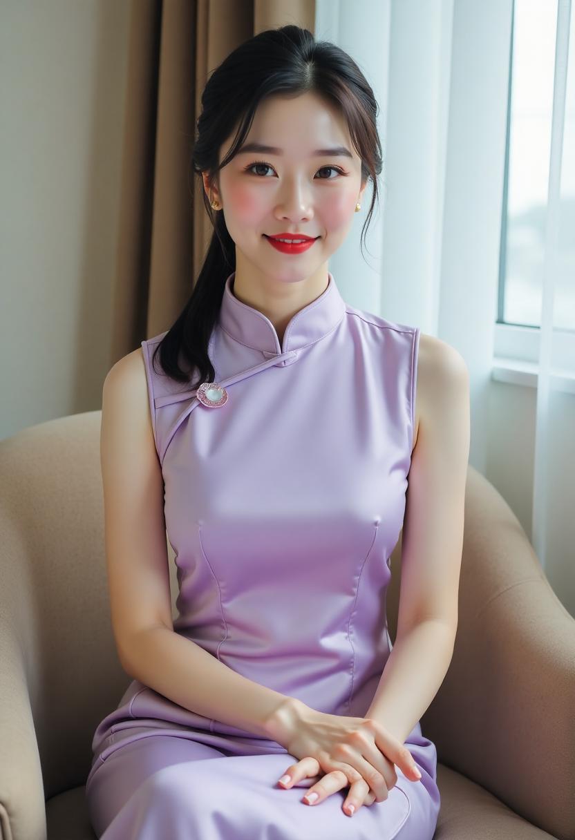 窗帘间透进室内的光线